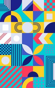 resumen circulo moderno modelo geométrico vector