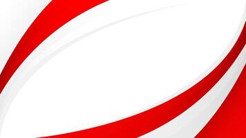 resumen rojo y blanco curva antecedentes. moderno indonesio bandera color tema. Perfecto para independencia día pancartas, patriótico celebracion carteles, nacional eventos, web encabezados, y más vector