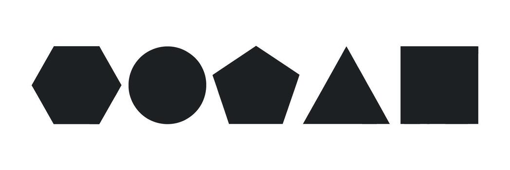 Geometric Shapes Collection Illustration for Design Elements and Creative Visual Compositions vector