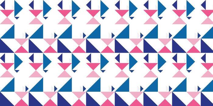 A repeating pattern consisting of triangular geometric shapes. vector
