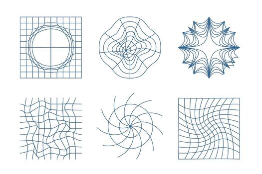 geométrico resumen línea y forma elementos ilustración vector