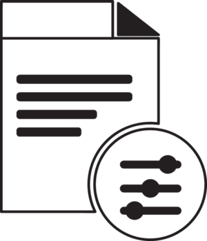 het dossier map icoon met instelling knop png