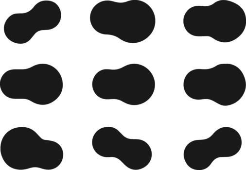 a set of black and white dots in a pattern vector