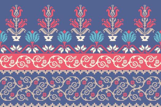 Global Pixel Pattern Print vector