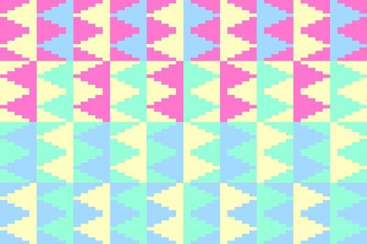 Digital Weaving Pattern in Soft Tones vector