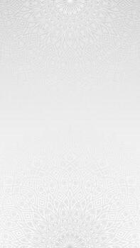 Symmetrical Ornamental Mandala Artwork with Subtle Gradient Accent Vertical Background Design vector