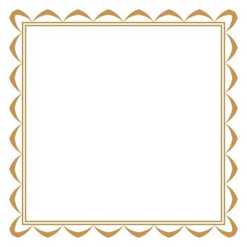 Rectangle gold frame. Isolated luxury rectangle golden border. Gold rectangle flat frame mockup design element. illustration. vector