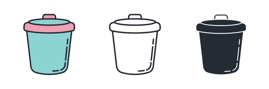 reciclaje compartimiento con el universal reciclar símbolo. representa residuos gestión, clasificación basura, y ambiental responsabilidad. vector