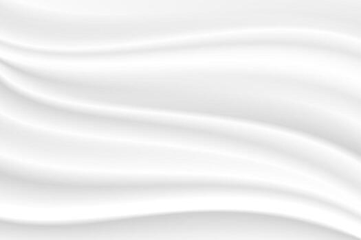 silk cloth fabric wave overlapping with light and shadow. white and gray abstract texture background and copy space for web design vector