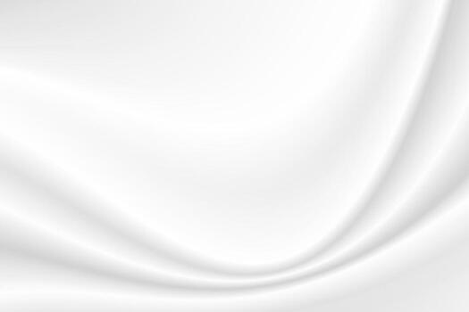white silk cloth fabric wave abstract texture background and copy space for web design vector