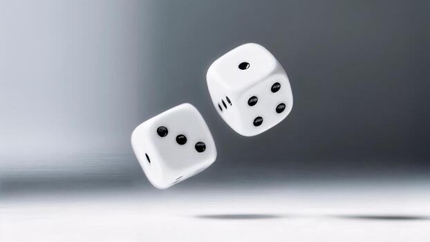 A Dice Roll, Chance Outcome, Excitement, Unpredictable Future. Ideal for game development, probability, destiny themes photo