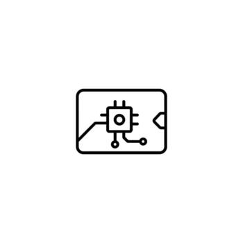 Secure Access Identification Card vector
