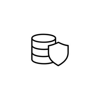 Database Backup And Security Icon vector