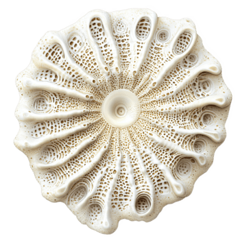 detaljerad illustration av foraminifera skal strukturera, visa upp invecklad mönster och texturer. detta unik marin organism funktioner fantastisk design den där fängslar visare uppmärksamhet png