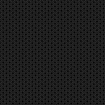 White Line Interlocking Loop Lattice Pattern on Black Background vector