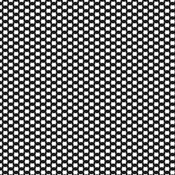 Black Interlocking Loop Lattice Pattern on White Background vector