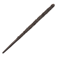 intrincadamente tallado magia varita mágica con elegante remolino diseño para fantasía png