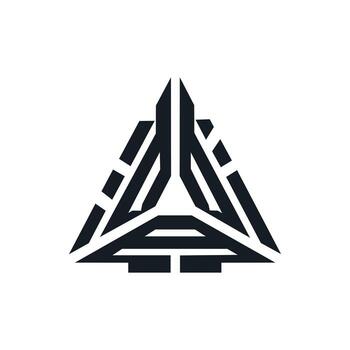 resumen geométrico Insignia con angular diseño en blanco antecedentes vector