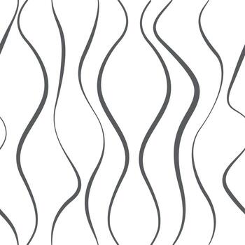 Seamless pattern with wavy lines. Repeating decorative texture. Wave ripple graphic background. Simple linear graphic waves. vector