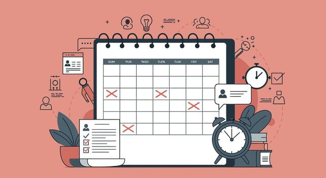 How to create a calendar for your business vector