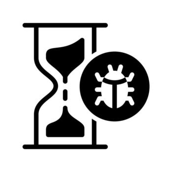 hora establecido programa malicioso indicando un virus o error con un Temporizador vector