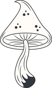 Hand Drawn Mystical Celestial in Seamless Pattern Design. Isolated on White Background. vector