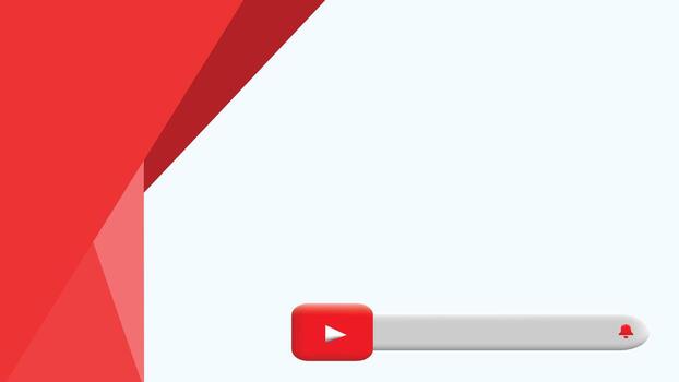 Gradient YouTube Banner Design for Content Creators vector