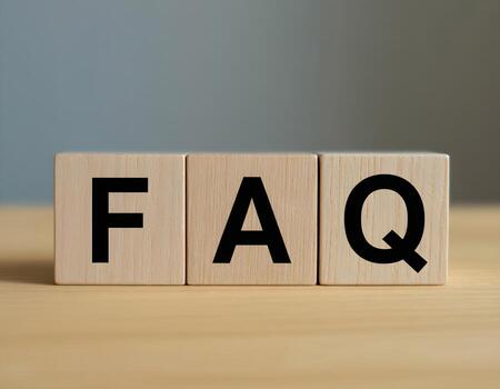 FAQ Blocks Frequently Asked Questions Concept photo