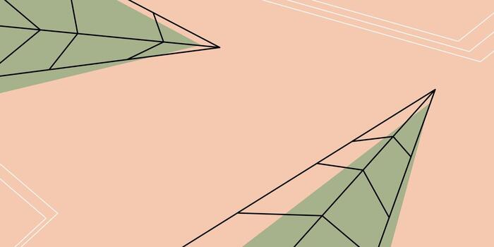 Abstract background with a pointed leaf pattern. Unique design, free copyspace area. vector