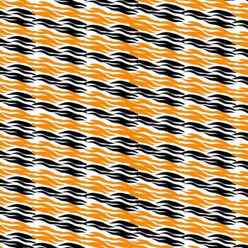 Tigre piel sin costura modelo con negrita negro rayas terminado un vívido naranja base, capturar natural textura y salvaje energía para textiles, huellas dactilares, y superficie diseño vector