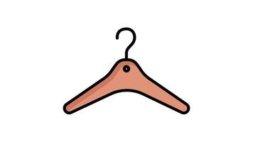 Hanger icon animated. suitable for user interface, provide visual feedback and more. alpha channel, transparent background video