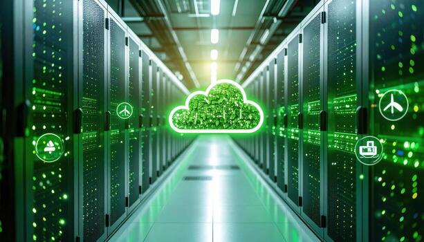 Cloud computing in the data center photo