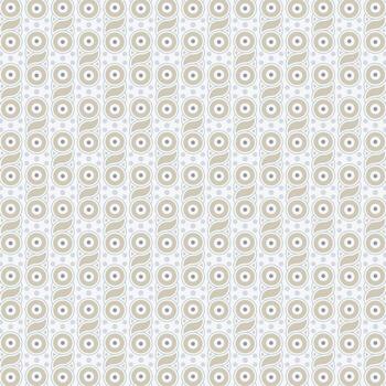 Pattern of circles and waves in soft colors vector