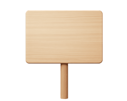 blank wooden sign with pointed stake, perfect for customization or decoration. This versatile piece can be used in various settings, adding natural touch to any environment png