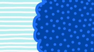 perverso mão desenhado abstrato cheio de curvas pontilhado forma linha padronizar fundo em ciclo video