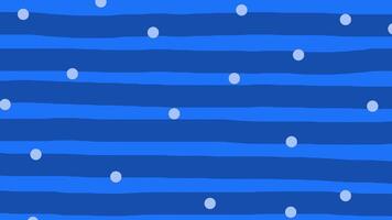 blu wiggly mano disegnato orizzontale linea tratteggiata modello sfondo su ciclo continuo video