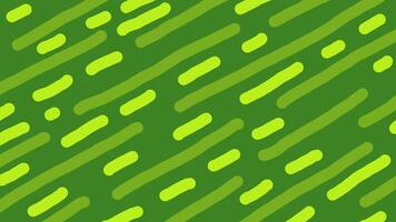 verde giallo wiggly mano disegnato astratto diagonale linea modello sfondo su ciclo continuo video