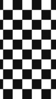 nahtlos schwarz und Weiß Gitter Hintergrund Schachbrett Muster ziehen um seitwärts 4k Schleife Animation. video