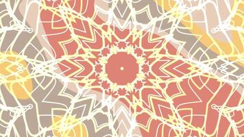 aqua mynta blandning abstrakt geometrisk kalejdoskop animering med förvandla former och symmetrisk mönster design element video