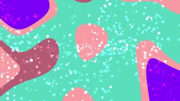Abstracts Liquid Particles Abstract animation featuring colorful shapes, moving patterns, and sparkling bokeh effects, creating a vibrant backdrop. video