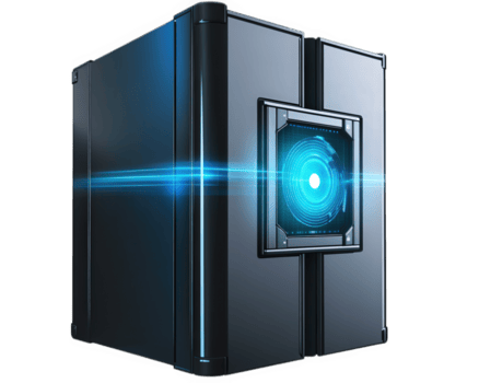 hög säkerhet biometrisk valv terar Avancerad näthinnan skanna tillgång teknologi, designad för maximal skydd och modern estetik. detta innovativ valv ställer ut elegant, trogen design png