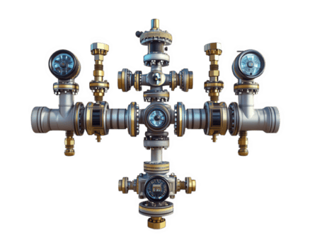 futurista automatizado aspersor sistema con digital control S y válvulas, exhibiendo avanzado tecnología y intrincado diseño para eficiente irrigación png