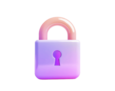 colorato 3d lucchetto con pendenza disegno, simboleggiante sicurezza e protezione. Questo moderno serratura Caratteristiche buco della serratura e liscio finire, ideale per digitale temi png