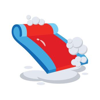 Easy to use 3d style icon of carpet wash vector