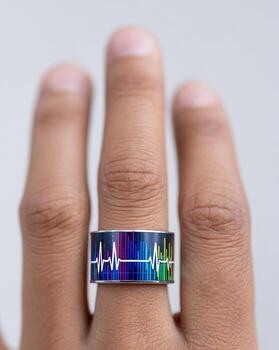 Explore the benefits of a smart ring that monitors health metrics including heart rate, oxygen levels, and sleep patterns using advanced technology photo