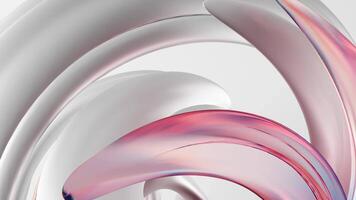 3d tolkning av bakgrund animering med rör på sig abstrakt form video