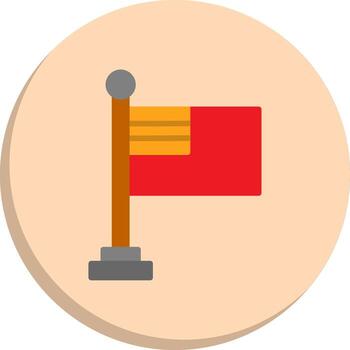 Flagged Custom Line Element User-Friendly Drawing Symbols vector