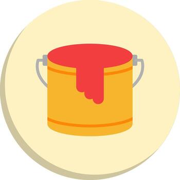 pintar Cubeta codificado ui símbolo paquete vector