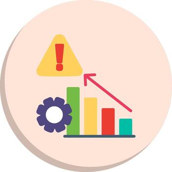 Risk Color Enhanced Graphic Subtle UI Graphic Set vector