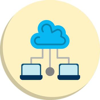 Cloud Computing Isometric Web Illustration Kit vector